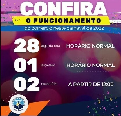 ACAI divulga funcionamento normal do comércio de TP durante o carnaval 