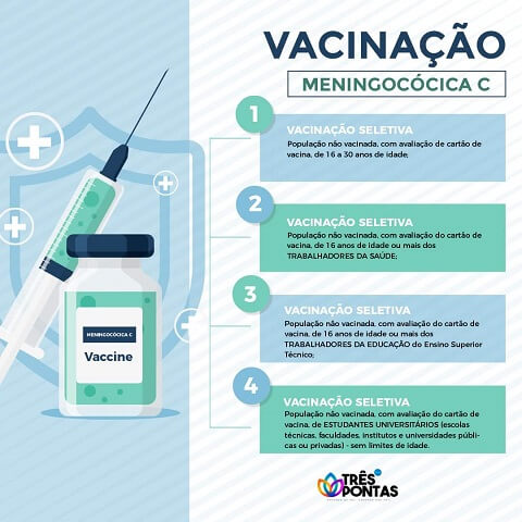 Minas Gerais começa vacinação ampliada contra a Meningite - Esquema vacinal em Três Pontas