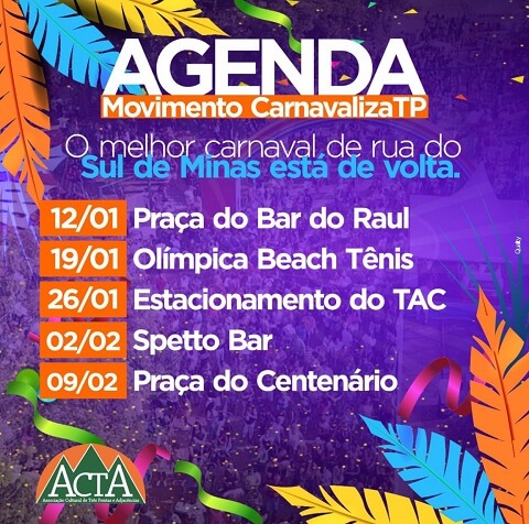 Banda de Marchinhas abre agenda de carnaval de Três Pontas já nesta quinta-feira (12)