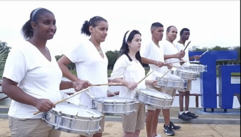 Banda da Apae de Três Pontas grava clipe no Mineirão