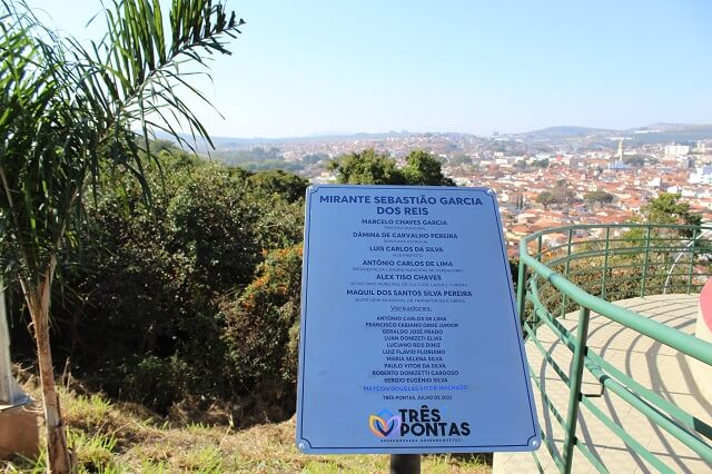 Mirante é mais um ponto turístico inaugurado em Três Pontas