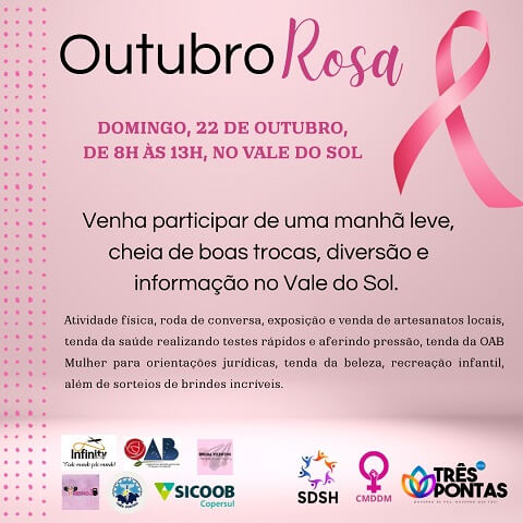 Outubro Rosa – Conselho da Mulher realiza evento para divertir e informar a comunidade