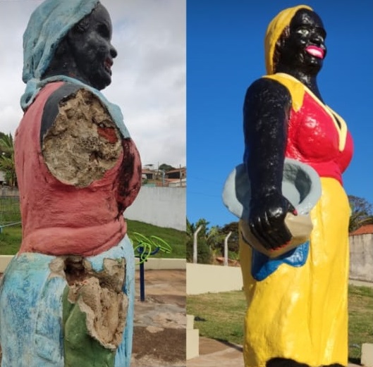 Especial – Praças de Três Pontas são revitalizadas e monumentos restaurados por artista plástica