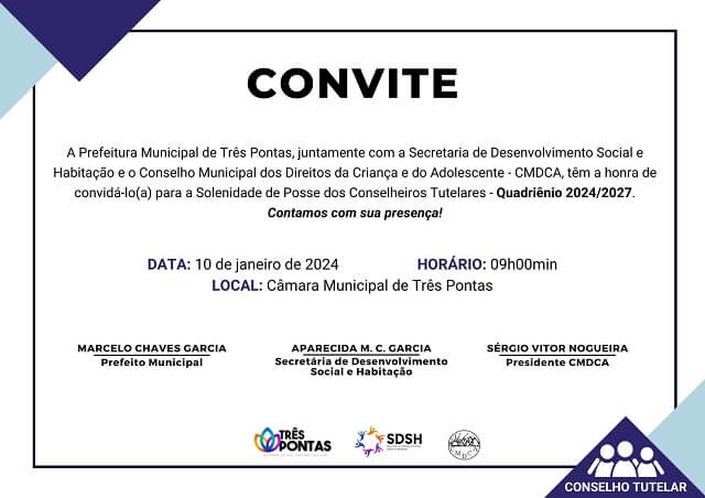 Agenda: veja o que acontece em Três Pontas nestes próximos dias