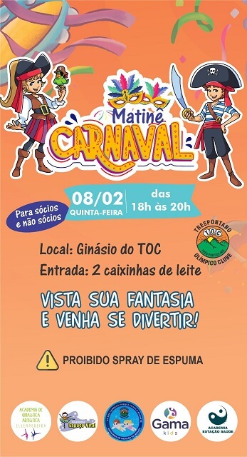 Trespontano Olímpico Clube promove Matinê de Carnaval para toda a comunidade