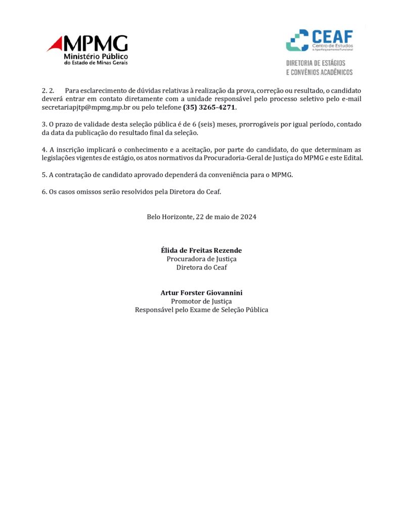 Oportunidade para estudantes de pós-graduação em Direito