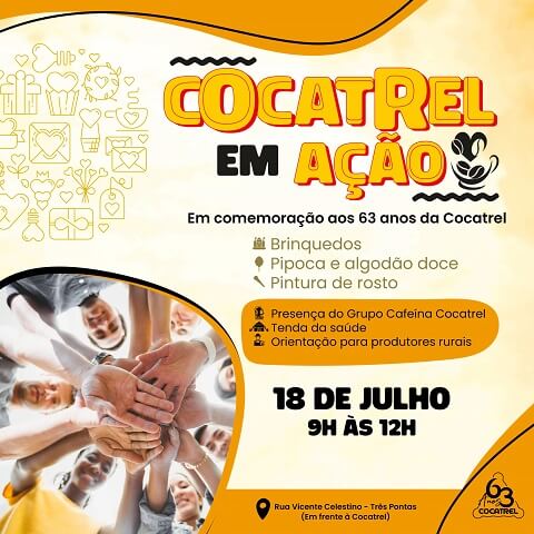 Cocatrel em Ação: Cooperativa celebra 63 anos com evento especial para a comunidade 