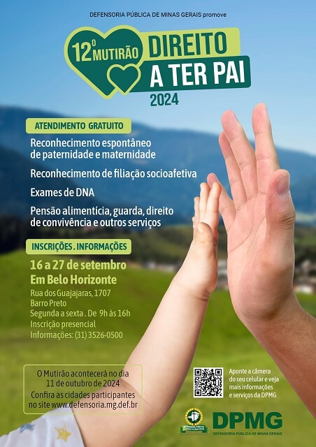 Mutirão Direito a Ter Pai 2024: inscrições estão abertas 