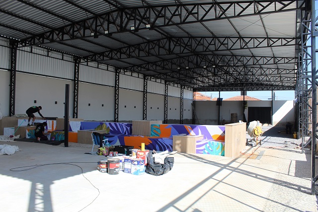 Construção da Arena de Beach Tennis do TOC está em fase final