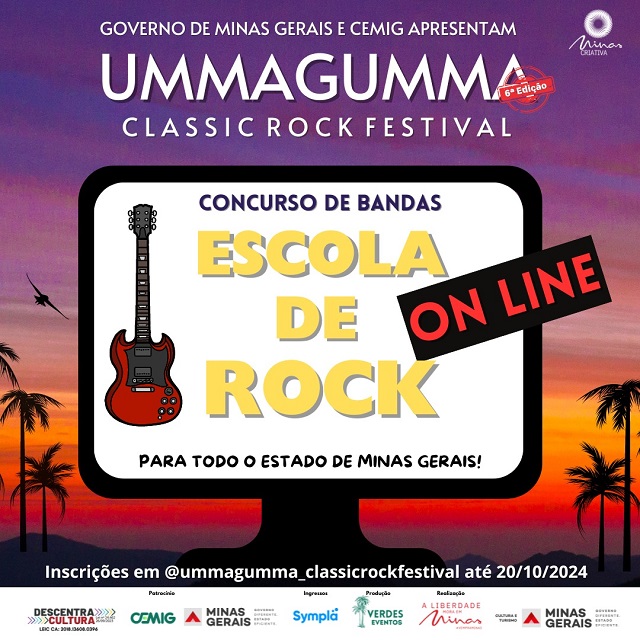 Festival de rock 2024 traz premiação para performance de bandas estudantis e concursos de redação e desenho