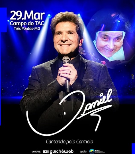 Daniel faz show em Três Pontas em prol do Carmelo São José