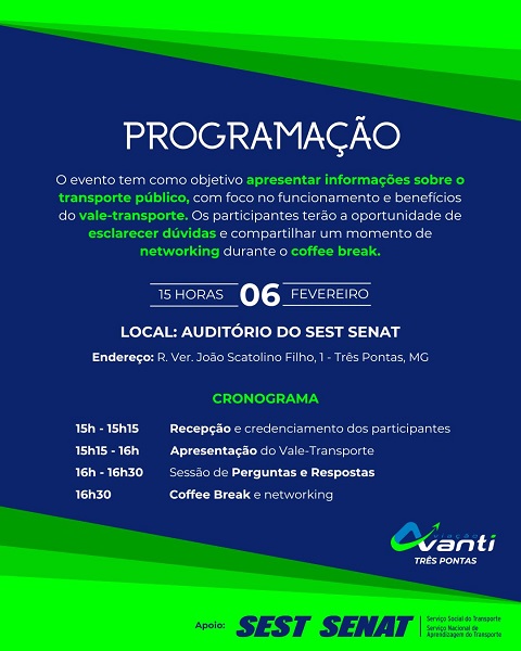 Viação Avanti promove encontro exclusivo para empresários sobre transporte público e vale-transporte