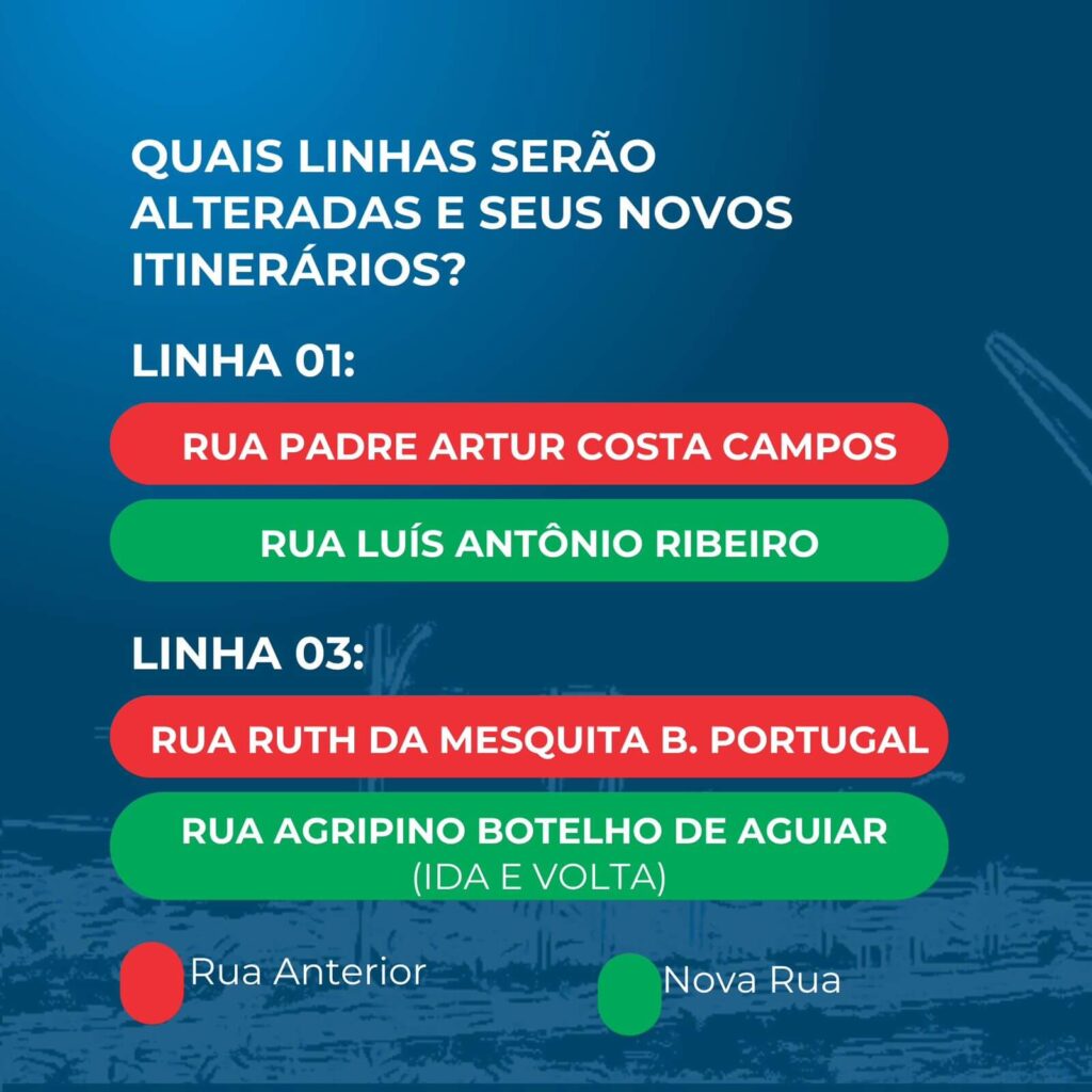 Mudanças nos Itinerários do Transporte Público em Três Pontas: veja o que muda a partir desta terça-feira (7)