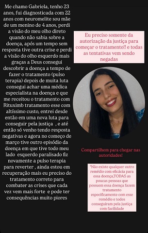 Neuromielite Óptica Pastel Solidário de hoje (09) arrecada fundos para jovem mãe em tratamento contra doença rara