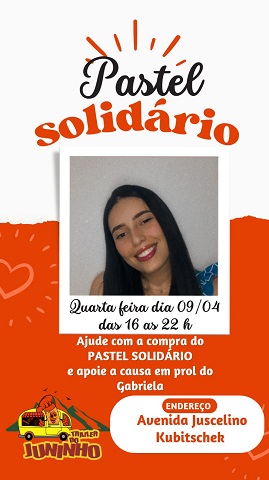 Neuromielite Óptica Pastel Solidário de hoje (09) arrecada fundos para jovem mãe em tratamento contra doença rara