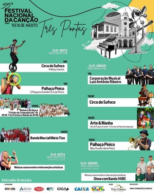 Tardes de alegria antecedem noites de expectativas no Festival da Canção em Três Pontas