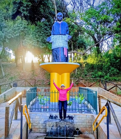 Monumento do Beato Padre Victor é restaurado no Parque Multiuso e emociona fiéis em Três Pontas
