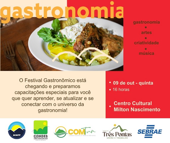 Festival Gastronômico de Três Pontas promete impulsionar a economia local através dos sabores