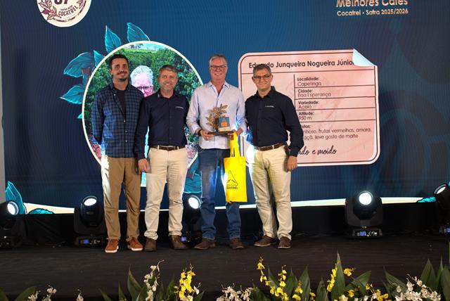 Cocatrel reconhece produtores no Prêmio Melhores Cafés Safra 2025/2026