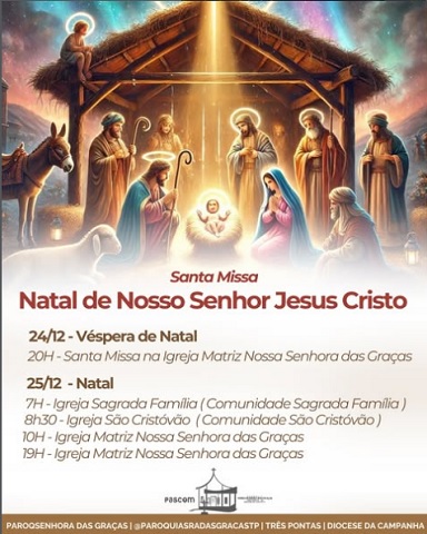 Natal de fé e tradição reúne fiéis em Três Pontas