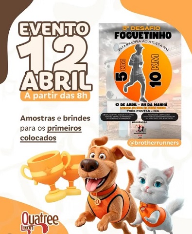 3º Desafio Foguetinho movimenta Três Pontas neste domingo: esporte, diversão e integração entre amigos e famílias