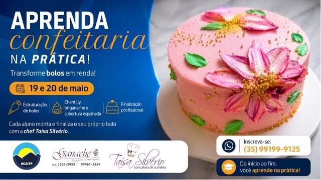 curso prático de confeitaria com Taísa Silvério 