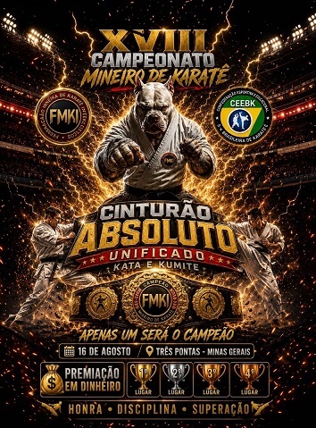 Três Pontas recebe Campeonato Mineiro de Karatê com mais de 380 atletas, 36 deles da cidade