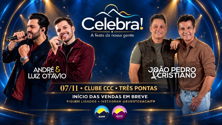 Celebra! chega a Três Pontas com novo formato para valorizar pessoas, empresas e histórias da cidade