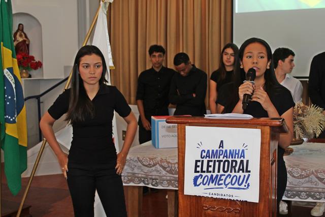 Política - Eleições 2026 na Escola Coração de Jesus elegem Gabriel e Maria Gabriela