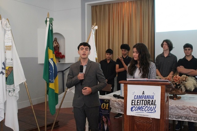 Política - Eleições 2026 na Escola Coração de Jesus elegem Gabriel e Maria Gabriela