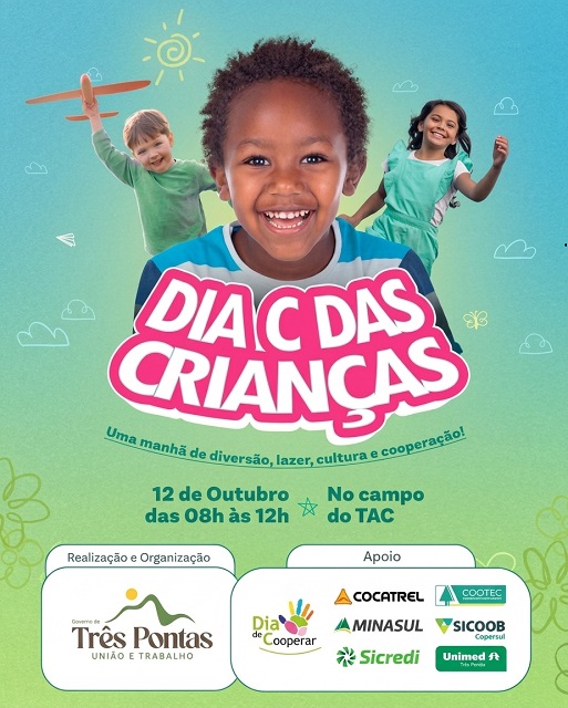 Três Pontas terá Dia C em comemoração ao Dia das Crianças